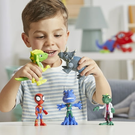 Marvel Spidey and His Amazing Friends Dino-Webs Adventure Pack, 4? (10 cm) Toys, 3+