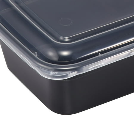 Mainstays 10 Piece Meal Prep Food Storage Containers, BlackBlack,