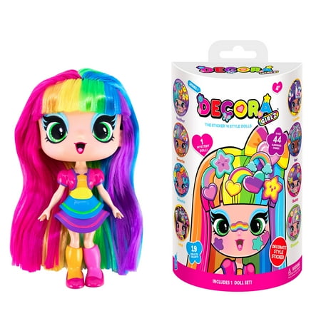 Decora Fashion Girlz 5" Tall Collectible Dolls: Unbox & Decorate Your Mystery Pack, Children Ages 4+