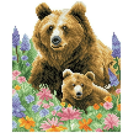 DIAMOND DOTZ? Mother and Cub Special Edition Diamond Painting Kit