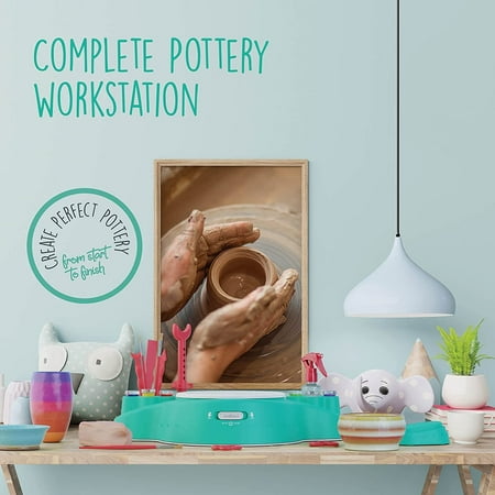 Dan&Darci Advanced Pottery Wheel Kit - Christmas Gifts for Girls & Boys Ages 8-14 Year Old - Best Teens DIY Toys. Top Arts & Crafts for Kids Tweens & Adults - Cool Teen Girl Birthday Gift