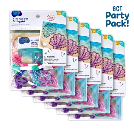Hello Hobby Make Your Own String Art, Child Craft Kit, 6 Kits