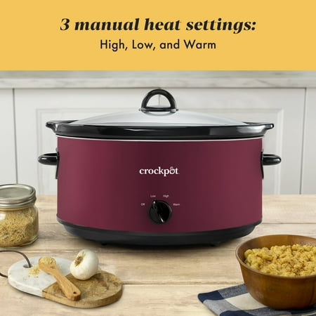 Crock-Pot? Manual 8-Quart Slow Cooker, Rhubarb