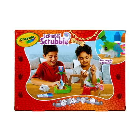 Crayola Scribble Scrubbie Dinosaur Island Toy Set, Dino Toys, School Supplies, Easter Toys, Easter Basket Essentials