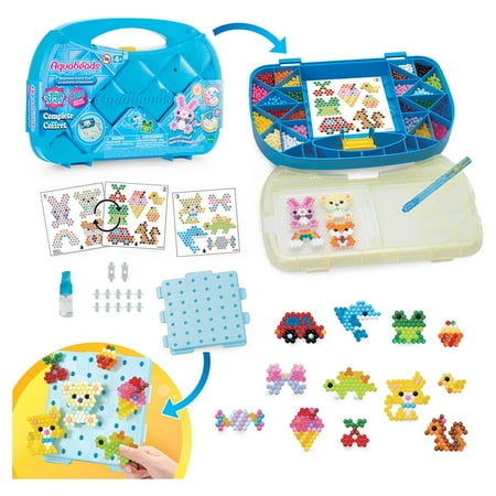 Aquabeads Beginners Carry Case, Complete Arts & Crafts Bead Kit for Children - Over 900 Beads, Ages 4 and up
