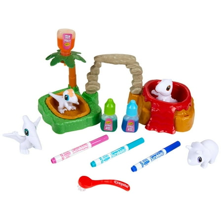 Crayola Scribble Scrubbie Dinosaur Island Toy Set, Dino Toys, School Supplies, Easter Toys, Easter Basket Essentials