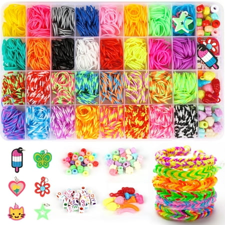 CandWuom Rubber Band Bracelet Making Kit, Loom Band Loom Bracelet Kit, Friendship Bracelet Making Kit for Girls 8-12 Gifts
