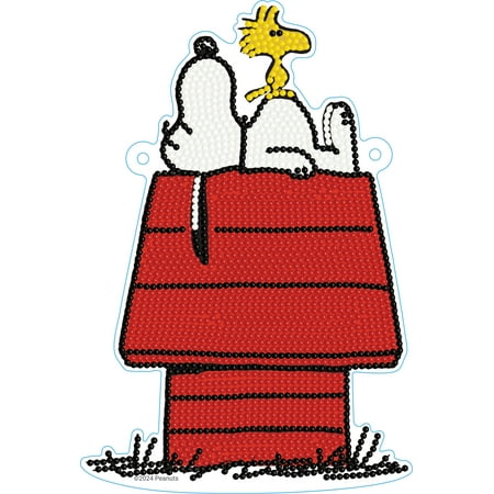 DIAMOND DOTZ? Snoopy's Doghouse Wall Plaque Diamond Painting Kit