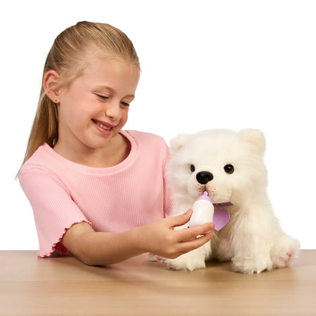 Little Live Pets My Really Real Puppy Luna The Samoyed, Interactive Toy Puppy, 60+ Sounds and Reactions, Ages 4+