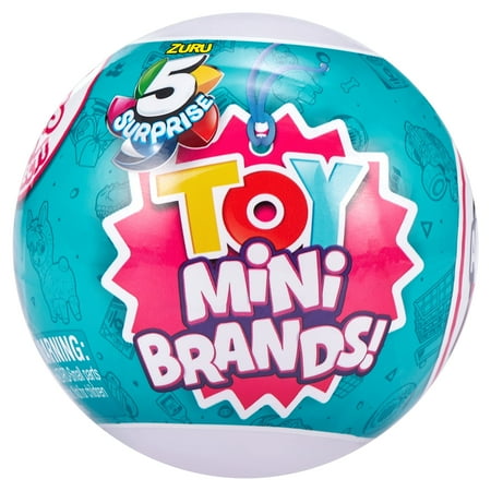 Toy Mini Brands Capsule Collectible Toy by ZURU Plastic Mini Toys Collectible, Blue