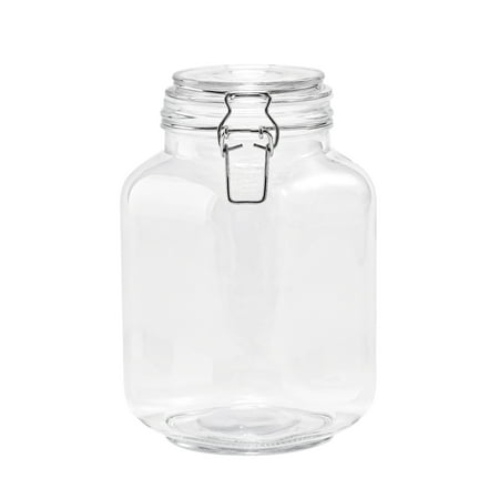 Mainstays Glass 67 oz Lock Lid Storage Jar Canister