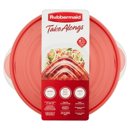 Rubbermaid TakeAlongs Serving Bowl Food Storage Containers, 15.7 Cup, 2 Count