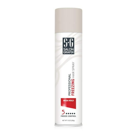 Salon Grafix Mega Hold Professional Freezing Hair Spray, 10 Ounces