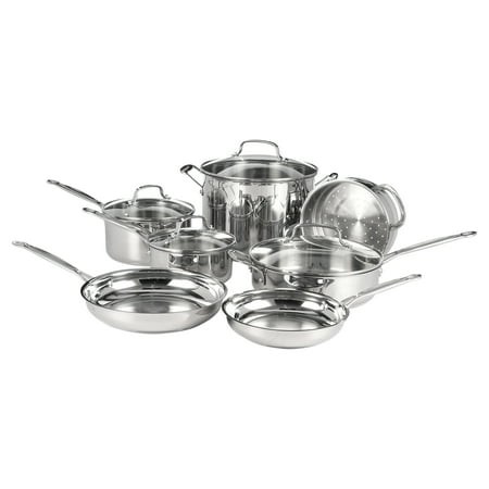 Cuisinart Chef's Classic Stainless Cookware 11 Piece Set, 77-11G