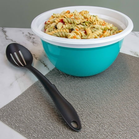 Mainstays 8-Piece Nylon Kitchen Utensil Set with Connector Ring, Black Plastic