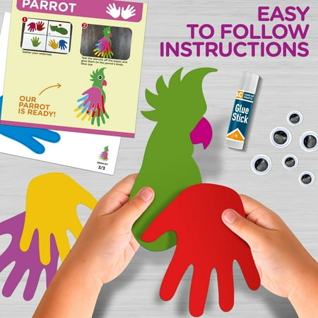 Arts and Craft Kit for Toddlers and Preschoolers, Easy Crafts for Kids Ages 3-5 ? Animal Craft Set Includes Supplies and Instructions