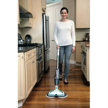 BISSELL Spinwave Hard Floor Powered Mop and Clean and Polish, 2039W, 1 Unit