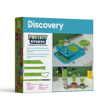 Discovery Kids Pottery Studio Motorized Clay Art Station for Children, Unisex