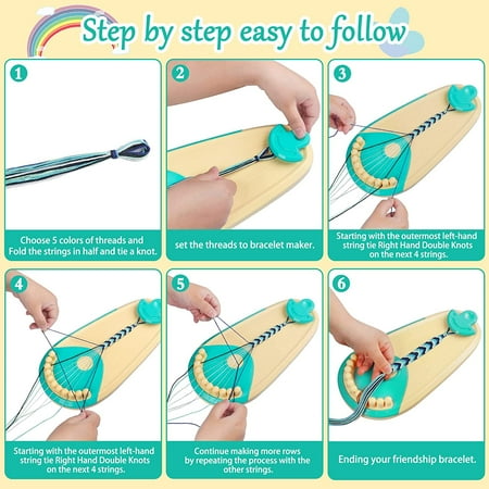 Iflove Friendship Bracelet Making Kit,Arts Crafts for Child Kids 6-12 Years,DIY Bracelet Making Kit Girls