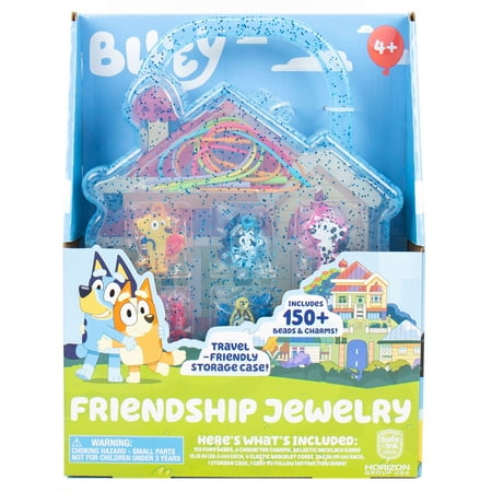 Bluey Friendship Jewelry with Plastic Case, Boys and Girls, Child, Ages 4+