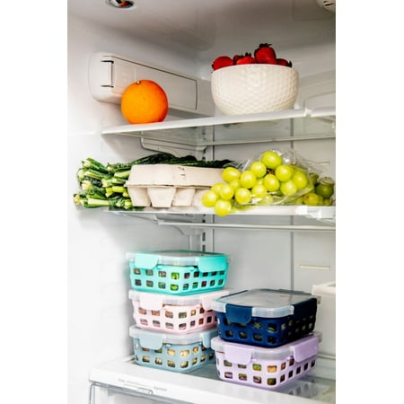 Ello Glass 3.4 Cup 27 Ounce Duraglass Food Storage Meal Prep Container Set, 10 Piece