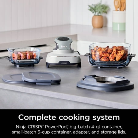 Ninja Crispi Portable Cooking System, White, White
