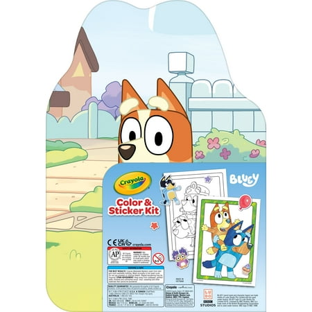 Crayola Bluey Art Kit for Kids (45pcs), Easter Coloring Book and Stickers, Bluey Toys, Easter Toys & Gifts for Kids