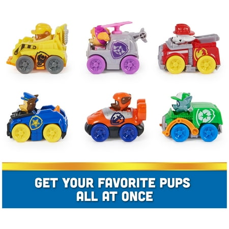 PAW Patrol: Pup Squad Racers, 6-Piece Vehicle Set