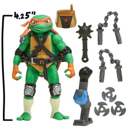 Tales of Teenage Mutant Ninja Turtles: Mutations Mix and Match 4.5" Michelangelo Basic Action Figure Assortment by Playmates Toys