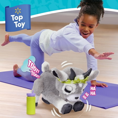 furReal Daisy the Yoga Goat Interactive Toy, 11-inch Realistic Plush Kids Toys for Ages