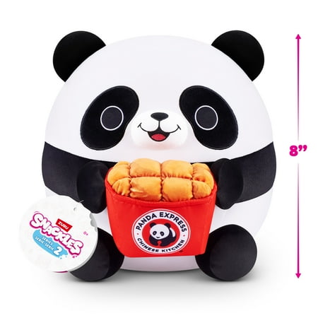 SNACKLES 8 inch Snackle (Panda Express) Andy the Panda, Ultra Soft Collectible Plush Toy by ZURU