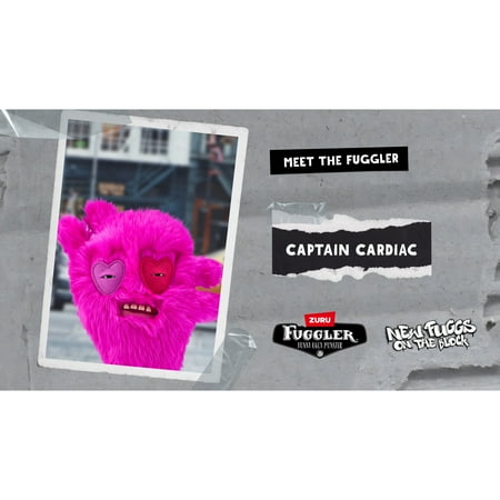 Fuggler New Fuggs on the Block 9 inch (Captain Cardiac), Funny Ugly Monster Soft Plush Toy by ZURU