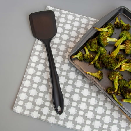 Mainstays 8-Piece Nylon Kitchen Utensil Set with Connector Ring, Black Plastic