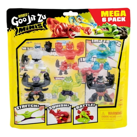 Heroes of Goo Jit Zu Minis Mega 6 Pack 2.5 inch Mini Heroes Ages 4+