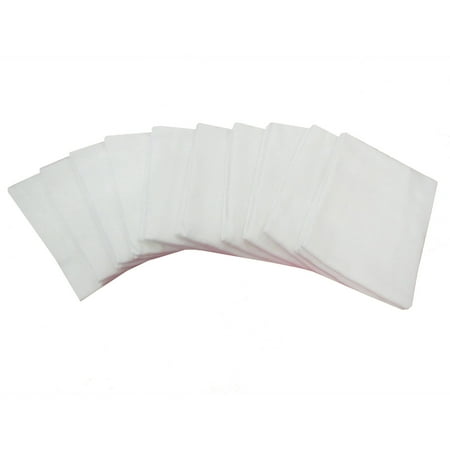 Mainstays 10-Piece Flour Sack Kitchen Towel Set, White