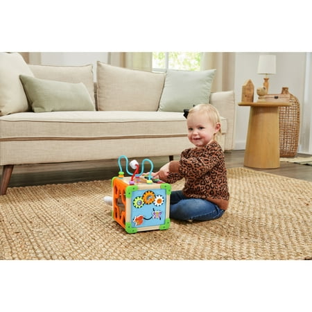LeapFrog Touch & Learn Wooden Activity Cube - FSC 100% Plastic/Wood 100% FSC-Certified Wood Baby and Toddler Toys