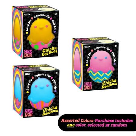 Schylling Needoh ChickaDeeDoos, Squishy Chick with Removeable Shell, Novelty Toy, Children Ages 3+