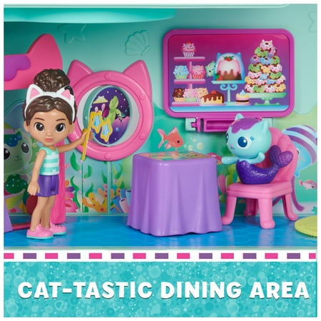 Gabby?s Dollhouse, Gabby Cat Friend Ship Cruise Ship Toy Vehicle Playset, for Kids Age 3 and up