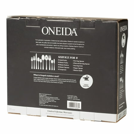 Oneida Solefield 45-Piece Mirror Stainless Steel Flatware Set (Service for 8)