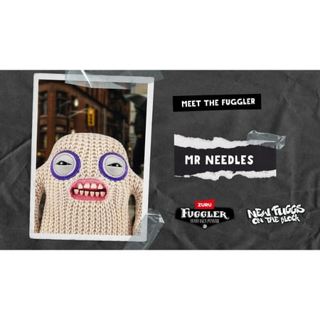 Fuggler New Fuggs on the Block 9 inch (Mr Needles), Funny Ugly Monster Soft Plush Toy by ZURU