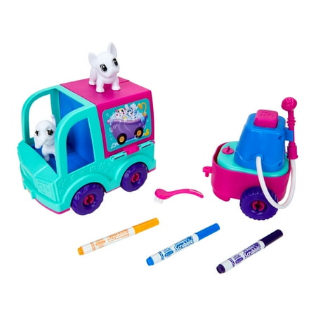 Crayola Scribble Scrubbie Grooming Truck Toy, 10 Pcs, Toys for Kids, Craft, Gifts for Girls and Boys, One Size