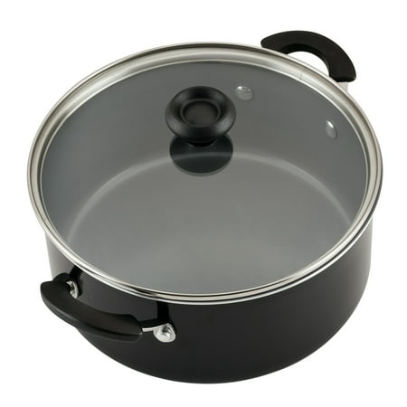 Farberware Easy Clean 14 Piece Nonstick Aluminum Cookware Pot and Pan Set, Black