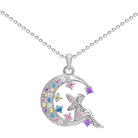 SheridanStar Granddaughter Jewelry Gift Moon Fairy Necklace Gift from Grandma, Grandpa, Grandparents, "Braver, Smarter, Stronger, Loved" Girls, Teens, Tweens Christmas