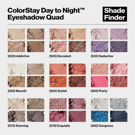 Revlon ColorStay Day to Night Eyeshadow Quad, 560 Stylish, 0.16 ozStylish,