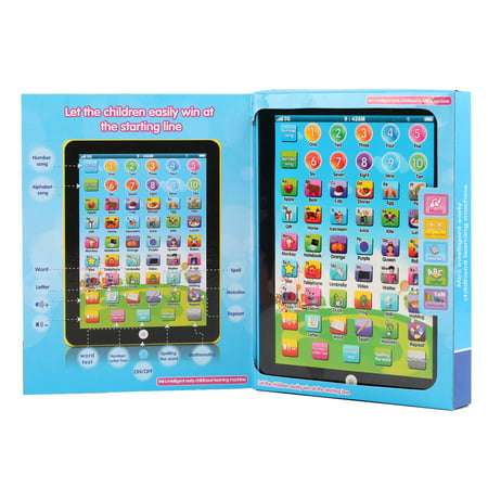 Coxeer Learning Pad English Preschool Early Educational Tablet Pad Educational Toy Christmas New Year Gifts for Baby Kids Children Toddlers (Random Color)