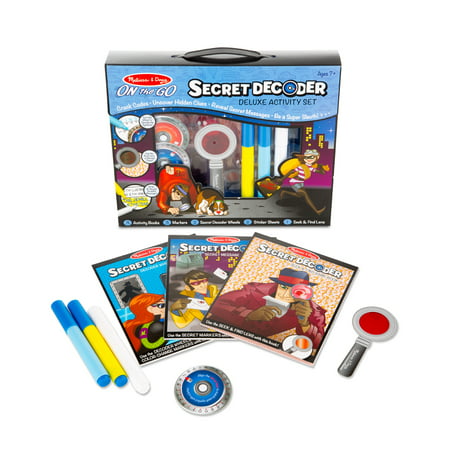 Melissa & Doug On the Go Secret Decoder Deluxe Activity Set and Super Sleuth Toy