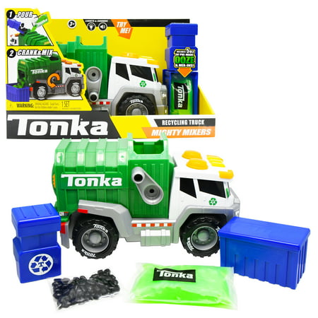 Tonka - Mega Machines - Mighty Mixers Lights and Sounds - Mighty Mixer Garbage Truck with SLIME!