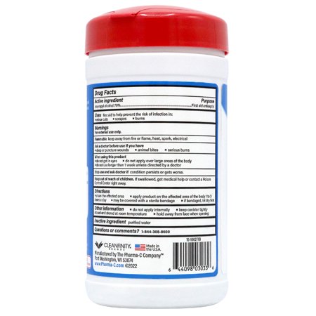 Pharma-C-Wipes 70% Isopropyl Alcohol Wipes 40-ct