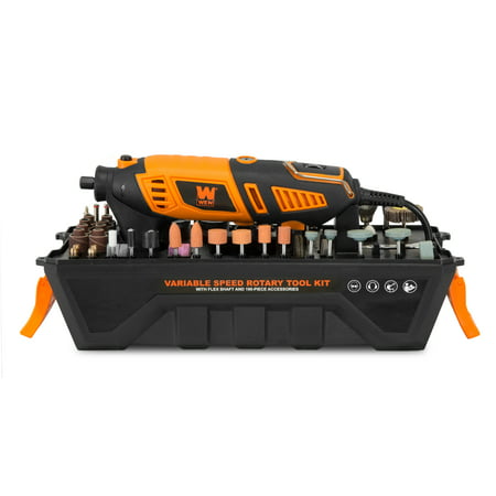 WEN 1.3-Amp Variable Speed Steady-Grip Rotary Tool with 190-Piece Accessory Kit, Flex Shaft and Carrying Case, 23190