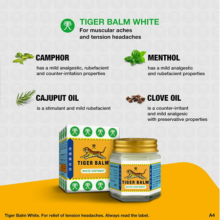 Tiger Balm White Ointment 21 ml, Pack of 1